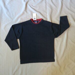 GAPKids Boys Handsome Navy Blue & Maroon Sweater  Size XS 4  NWT
